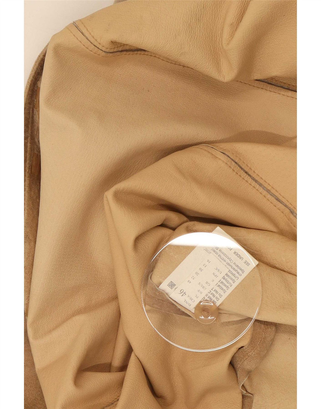 SAMOON Damen Overshirt Wildlederhemd UK 20 2XL Beige Leder