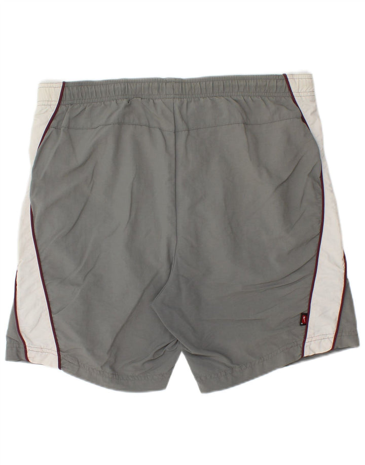 Nike Herren-Sportshorts UK 39/41 Mittelgraues Colourblock-Nylon