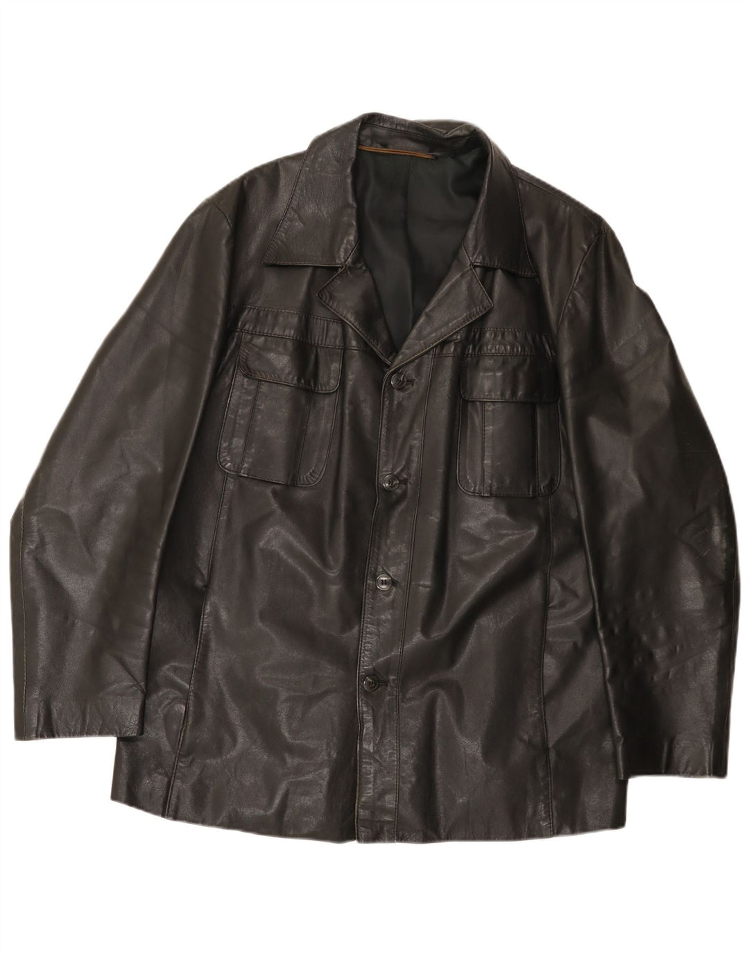 Zeiler Herren Lederjacke UK 40 Large Schwarz