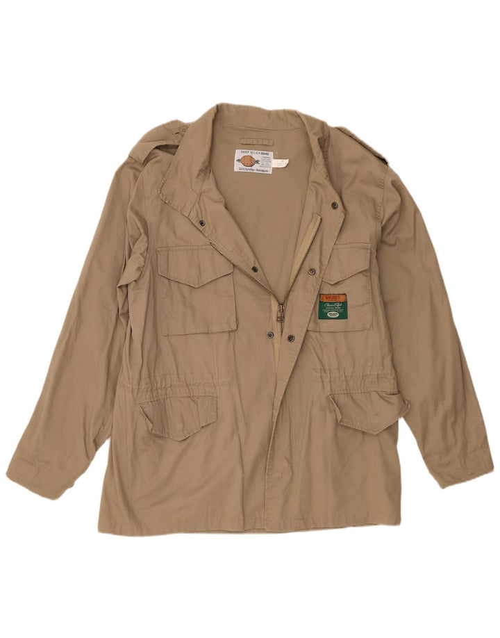 Wilker Herren Militärjacke UK 38 Mittelbeige Baumwolle