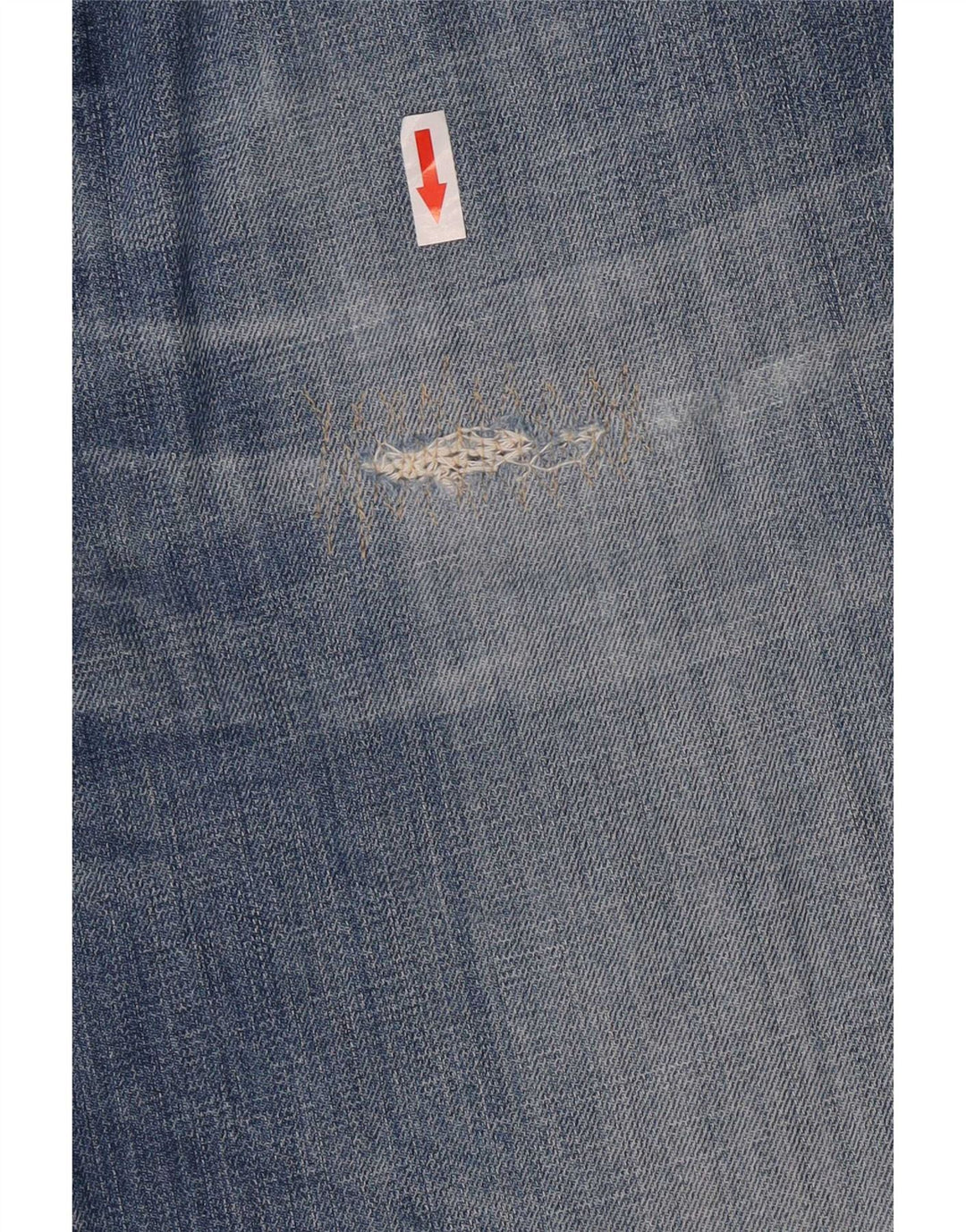 Armani Damen Straight Jeans W32 L30 Blaue Baumwolle