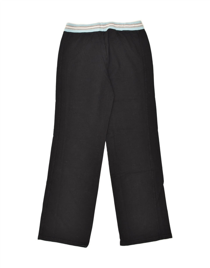 ASICS Womens Tracksuit Trousers UK 16 Large Black Cotton | Vintage Asics | Thrift | Second-Hand Asics | Used Clothing | Messina Hembry 