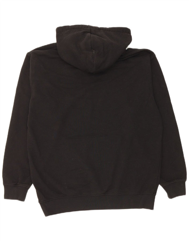Zara Herren-Hoodie-Pullover aus mittelschwarzer Baumwolle