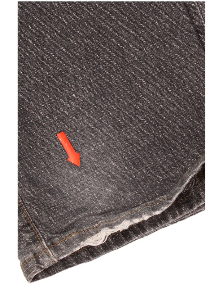 Levi's Damen 505 Distressed Straight Jeans US 6 Medium W30 L32 Grau