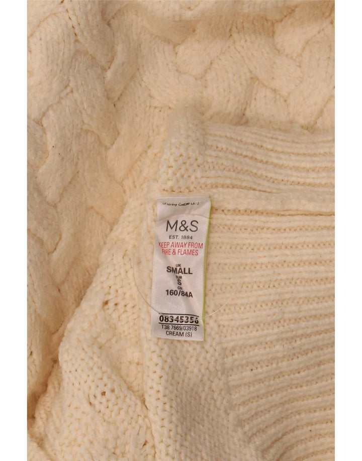 Marks & Spencer Rollkragenpullover für Damen, Gr. 10, Größe S, Beige