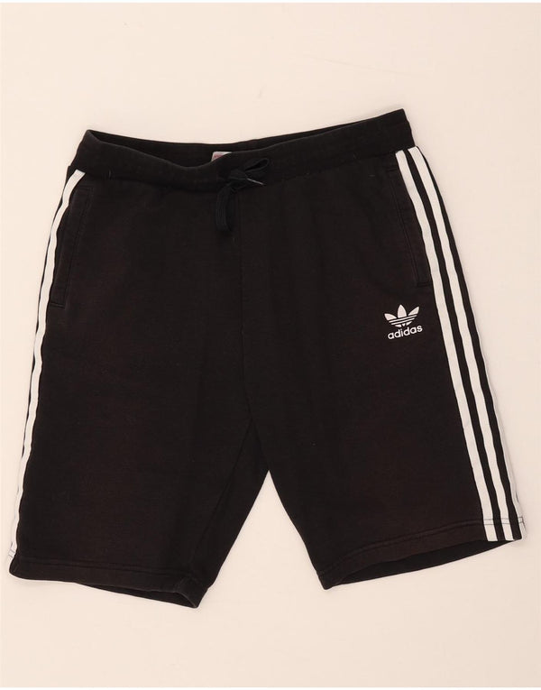 Adidas Sportshorts für Jungen, 15–16 Jahre, schwarze Baumwolle
