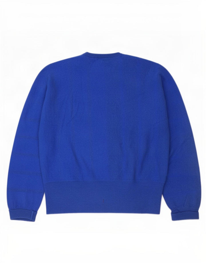 Mapier Damen-Pullover, übergroß, Rundhalsausschnitt, Gr. 10, Größe S, Blau