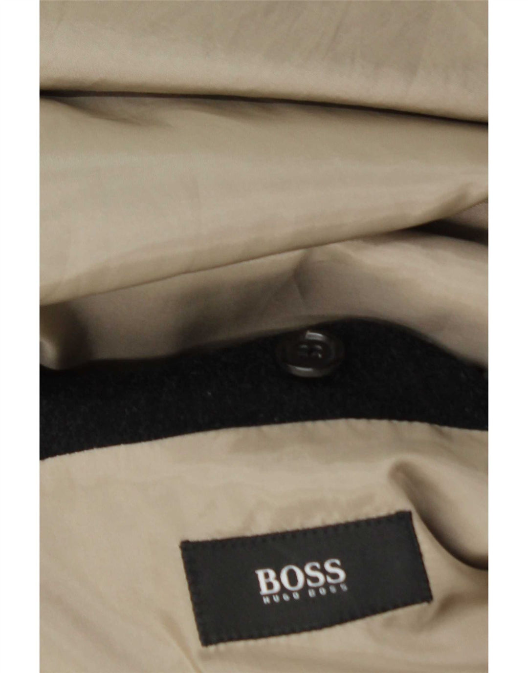 Hugo Boss Herrenmantel UK 36 Small Schwarz