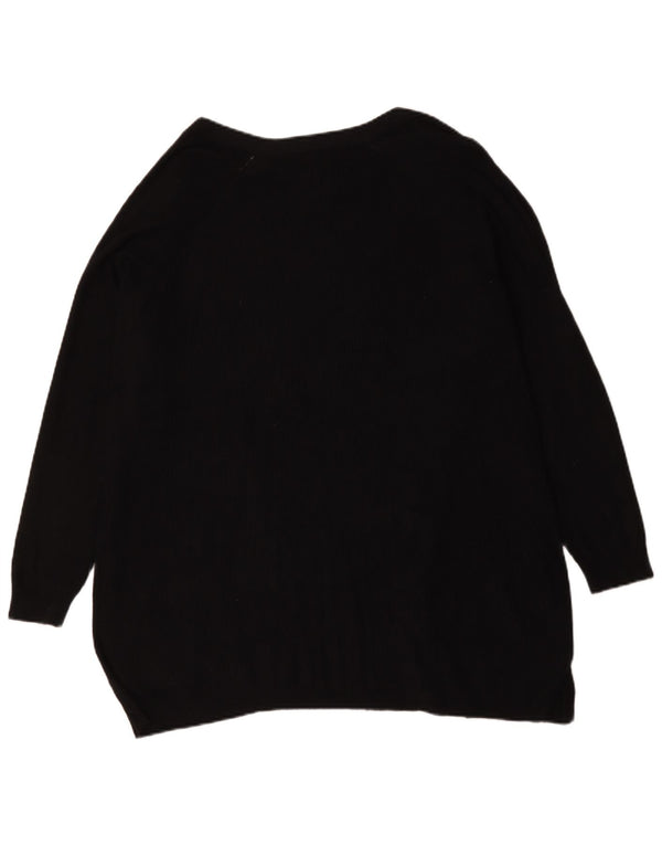 Marks & Spencer Damen Longline Open Cardigan Pullover UK 18 XL Schwarz