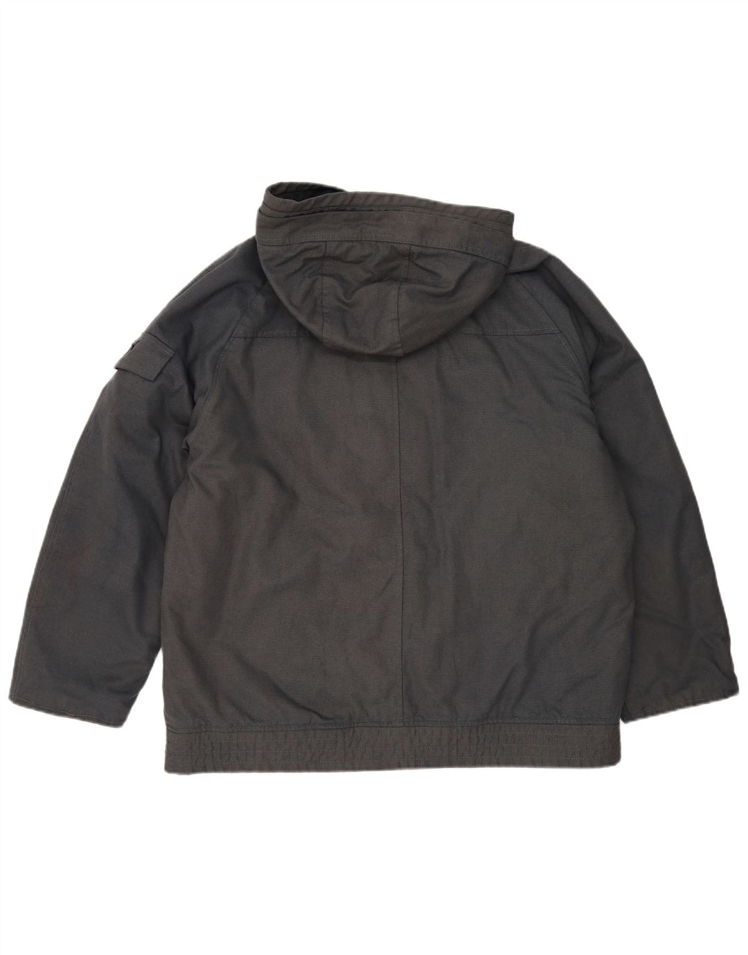 Puma Herren-Windbreakerjacke mit Kapuze, UK 40, große graue Baumwolle