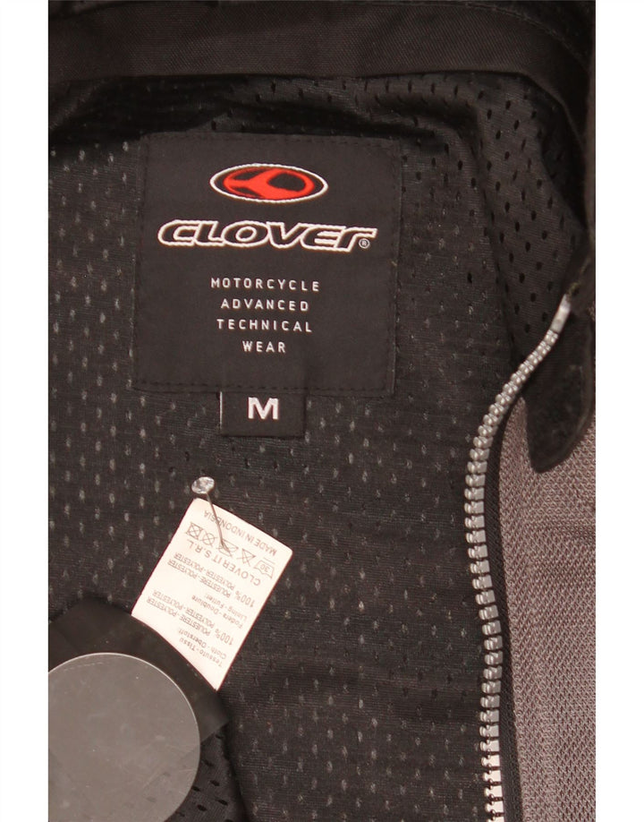 Clover Damen-Motorrad-Racer-Jacke, UK 14, mittelgrau, Farbblock