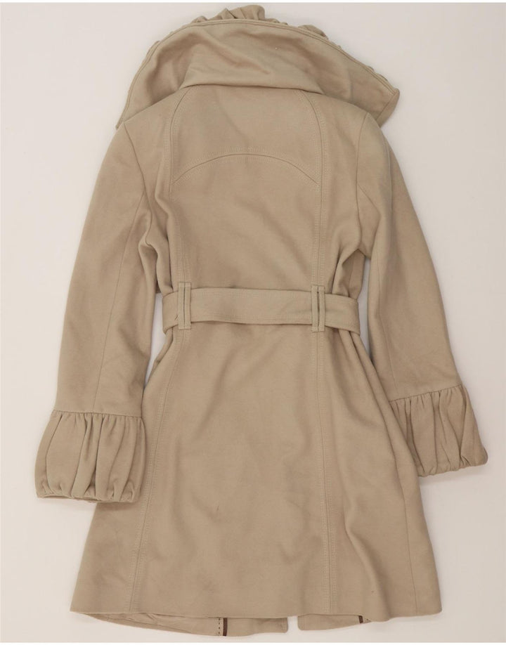 Zara Damen Trenchcoat UK 10 Small Graue Wolle