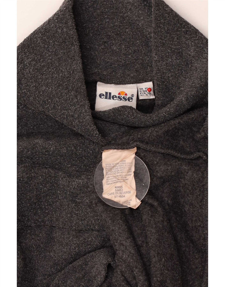Ellesse Damen Fleecepullover UK 12 Mittelgraues Polyester