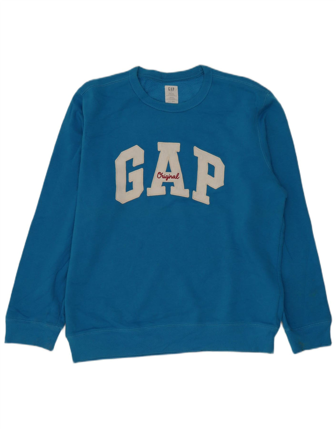 Gap Herren-Sweatshirt mit Grafik, groß, aus blauer Baumwolle