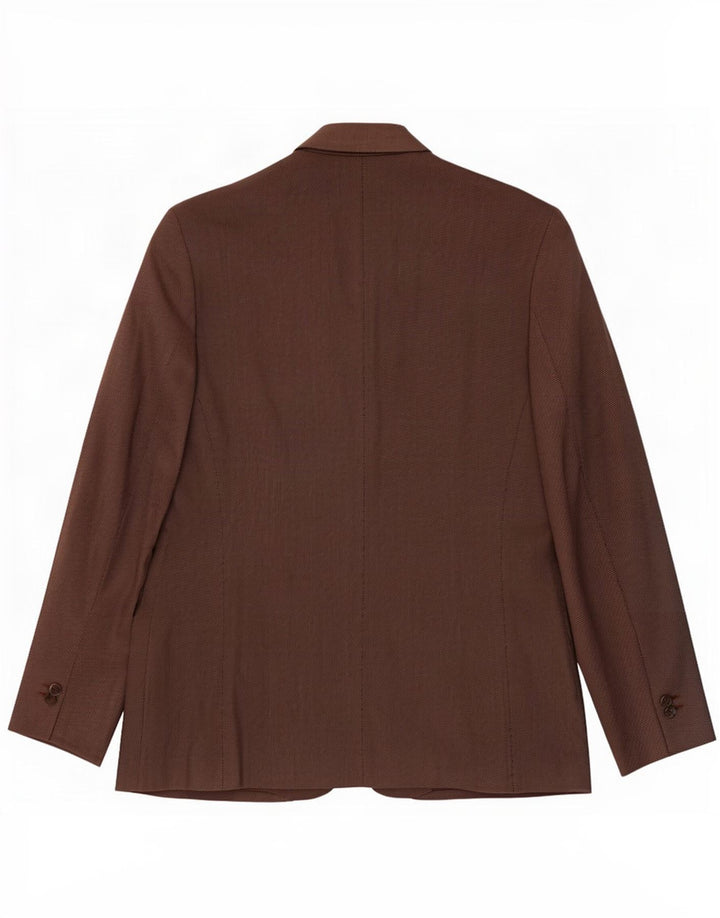 Marks & Spencer Damen-Blazer mit 1 Knopf, UK 20, 2XL, braun, Polyester