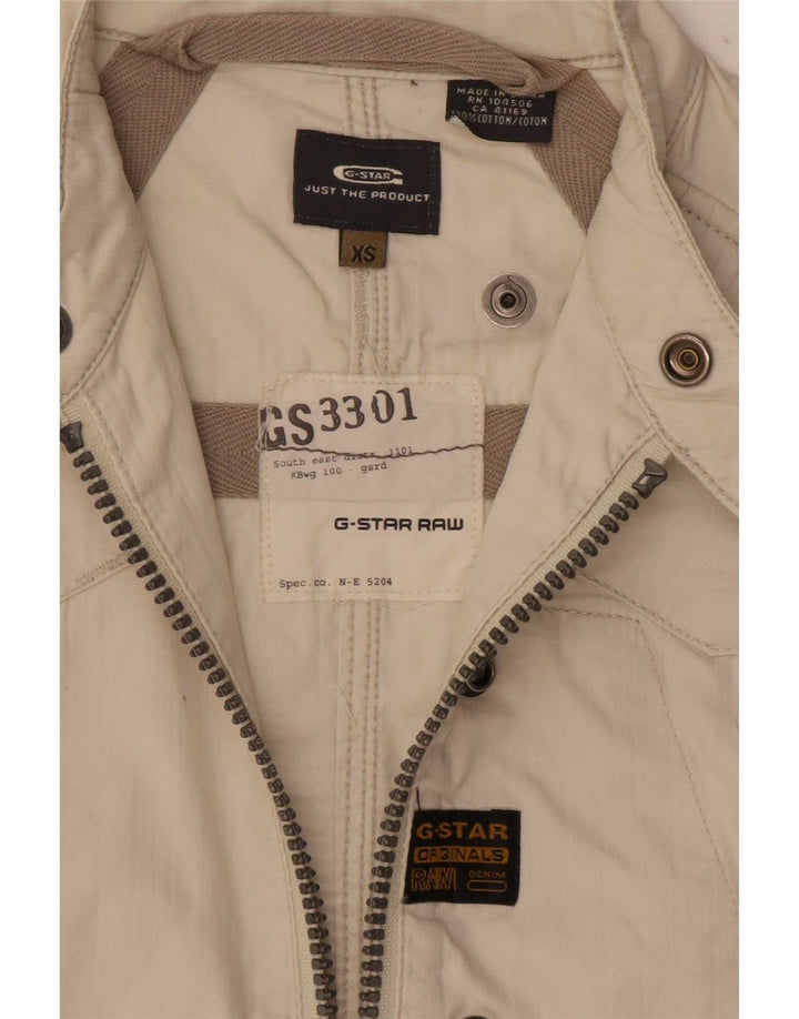 G-Star Damen Utility-Jacke UK 6 XS Beige Baumwolle
