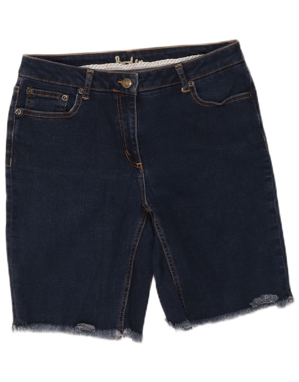 Boden Damen-Jeansshorts UK 12 Medium W28 Marineblaue Baumwolle