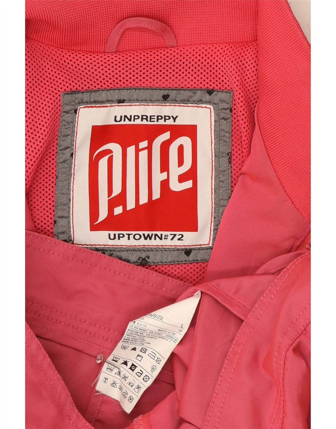 Playlife Damen Bomberjacke UK 16 Large Rosa Polyamid