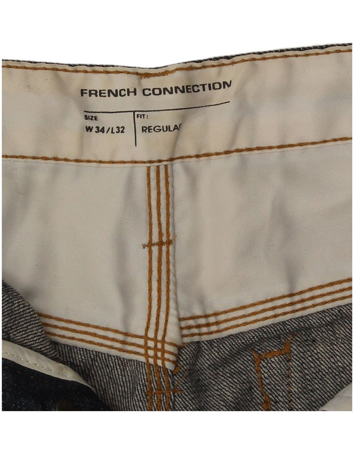 French Connection Herren-Jeans, normal, gerade, W34, L32, marineblau, Baumwolle
