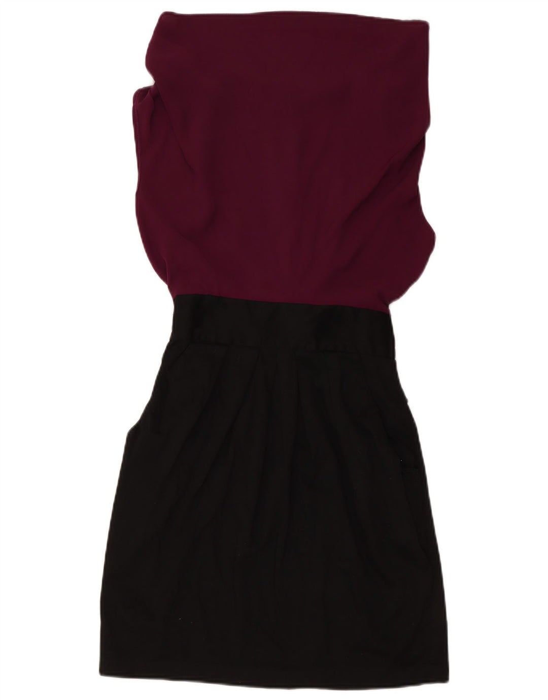 CLOSET Ärmelloses Etuikleid für Damen, UK-Größe 10, Größe S, Schwarz, Colourblock-Baumwolle