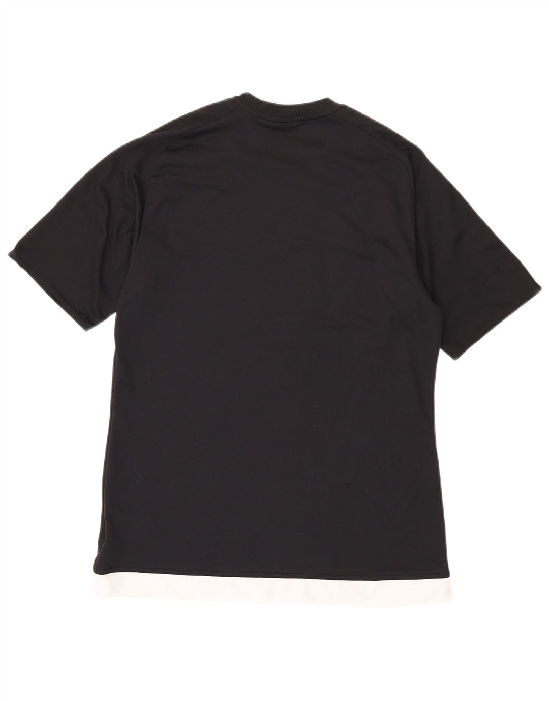 ADIDAS Herren Climalite T-Shirt Top Medium Schwarz Colourblock Polyester