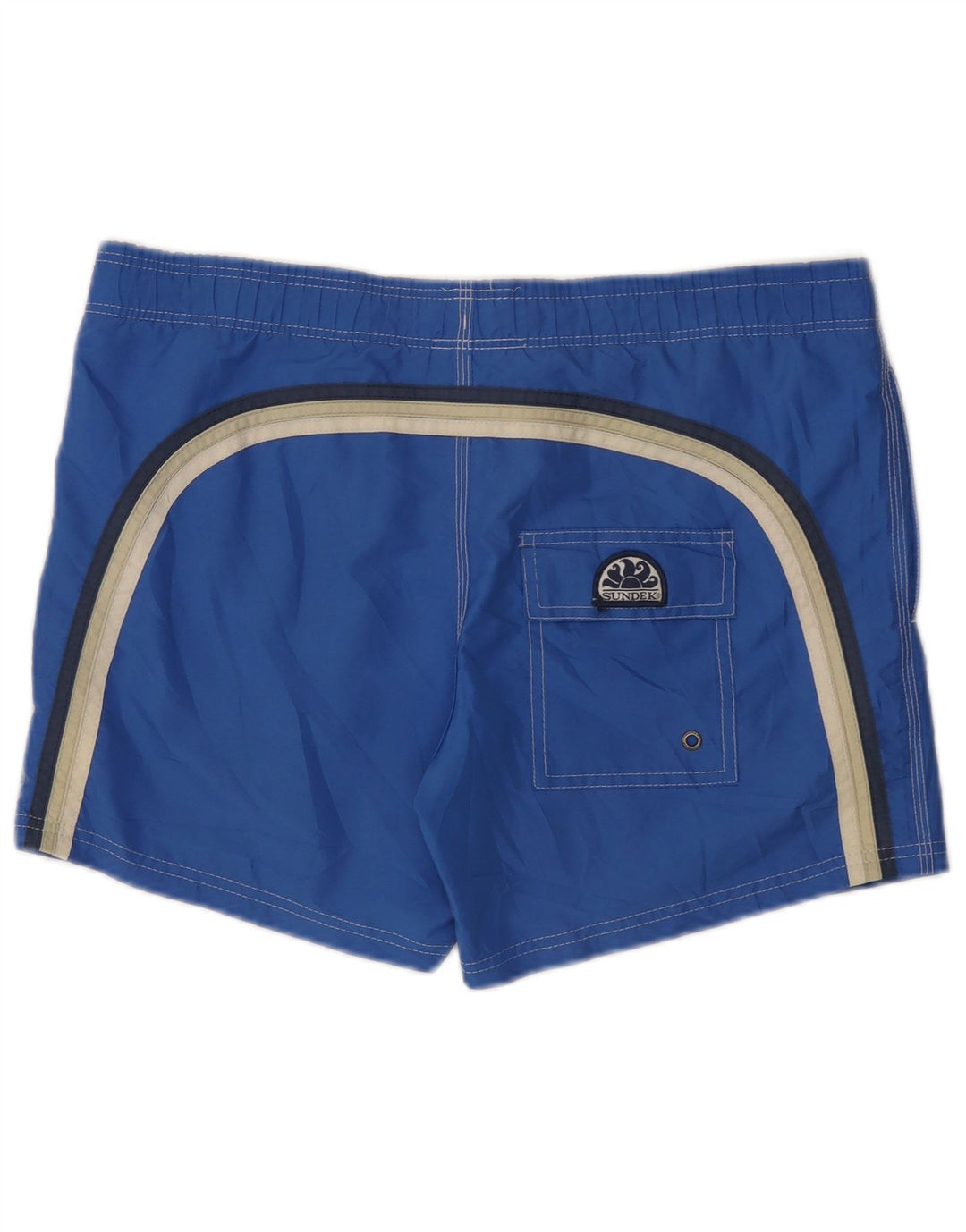 Sundek Herren-Badeshorts, groß, blau, Farbblock