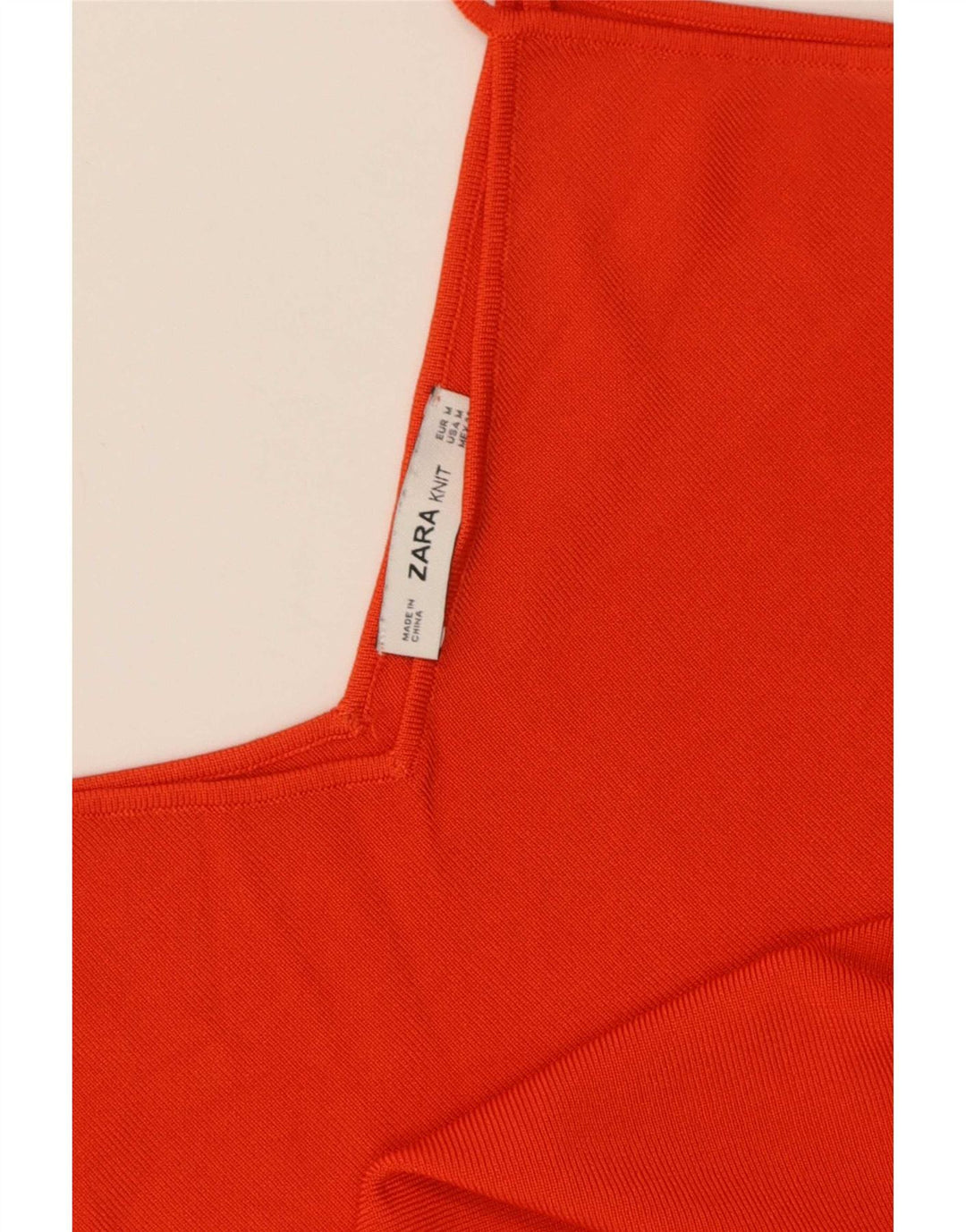 Zara Damen Cami Top UK 12 Mittelrot