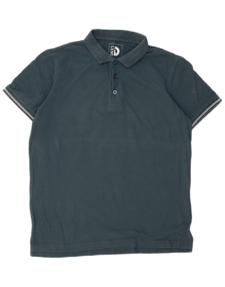 Dack's Herren-Poloshirt aus mittlerer marineblauer Baumwolle