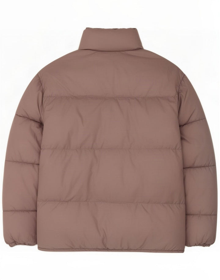 Zara Damen Übergroße wattierte Jacke UK 6 XS Rosa Polyester