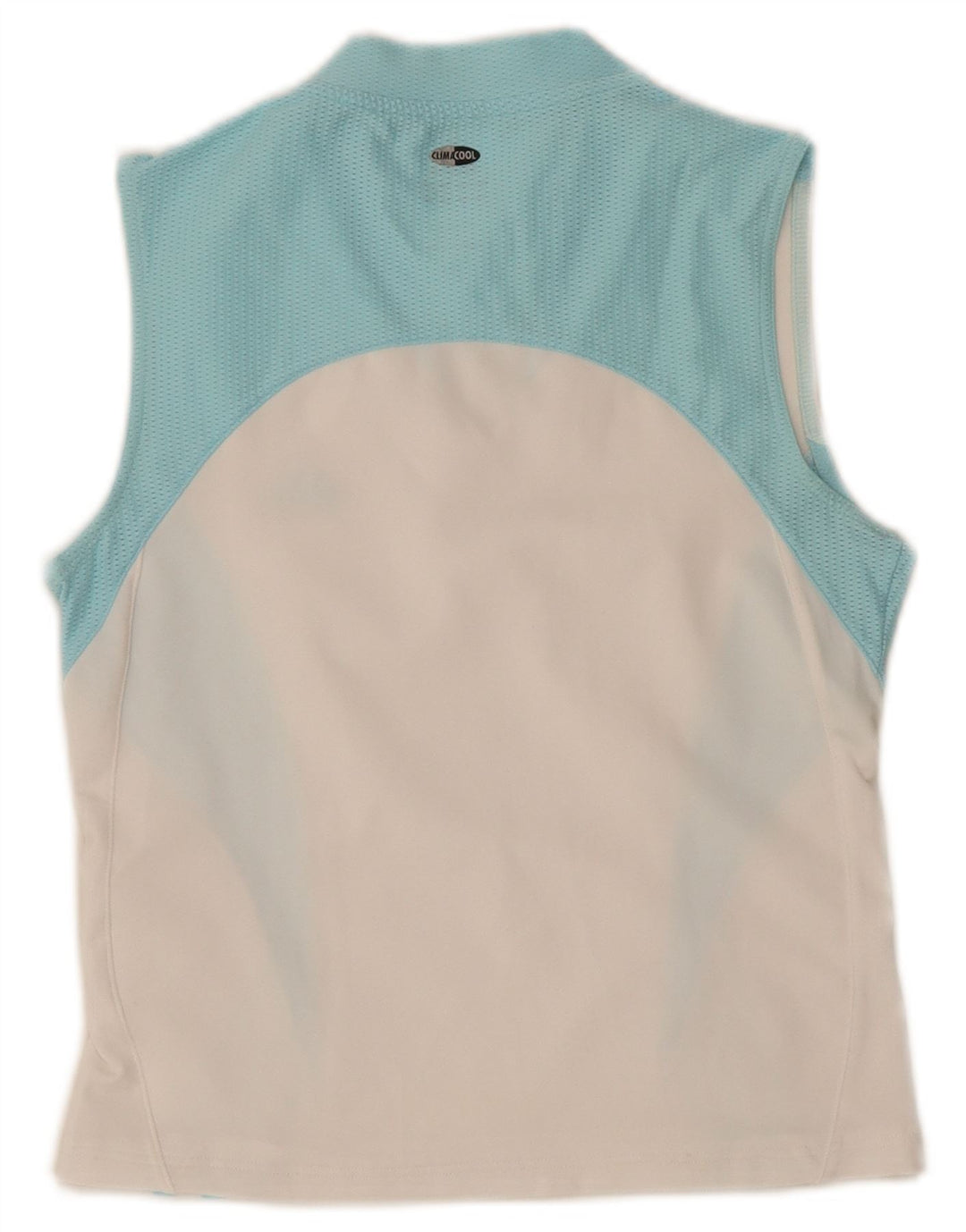 Adidas Damen Crop Vest Top UK 12 Mittelweiß Farbblock