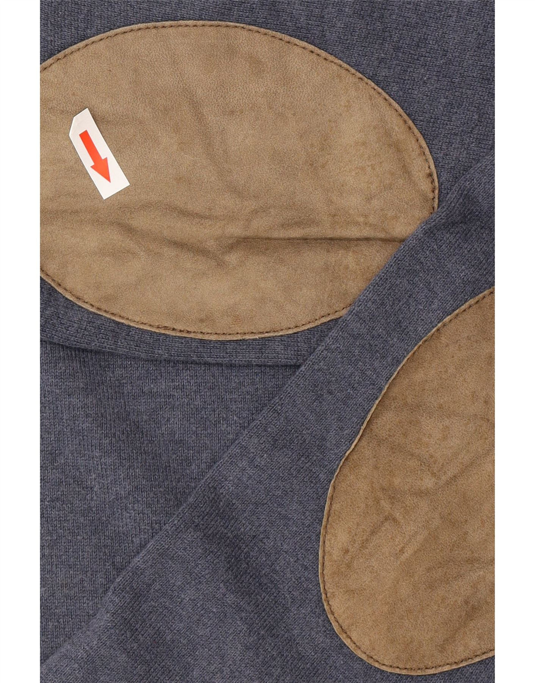 Massimo Dutti Herren-Pullover mit Rundhalsausschnitt, Größe S, blau, Baumwolle