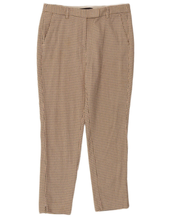 Marks & Spencer Damen-Hose mit abstraktem Muster, kurz geschnitten, UK 12, Mittel W30 L