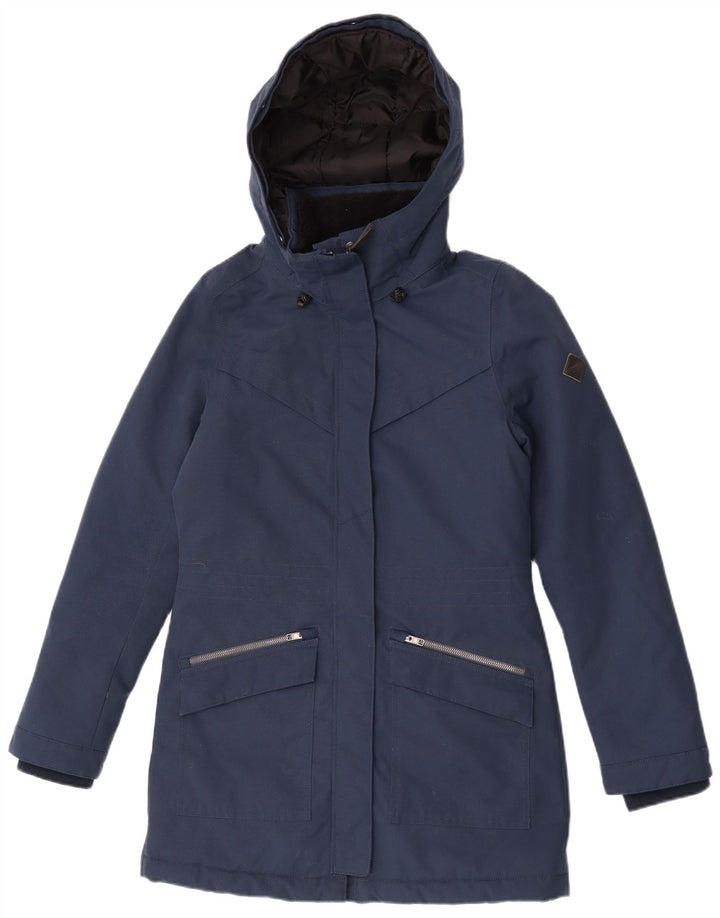 O'Neill Damen-Windbreaker-Mantel mit Kapuze, UK 10, Größe S, Marineblau, Polyester