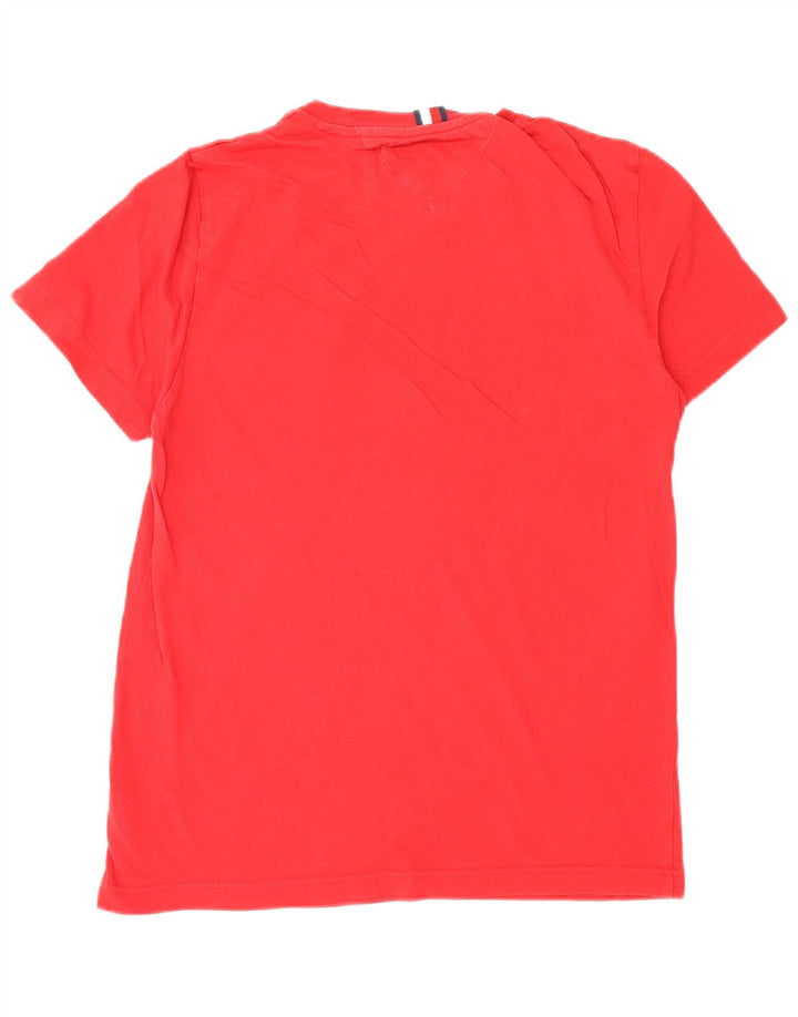 Tommy Hilfiger Herren T-Shirt Top Small Rot Baumwolle