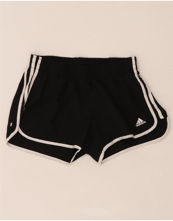 Adidas Damen Primegreen Sport Shorts UK 14 Medium Schwarz Polyester