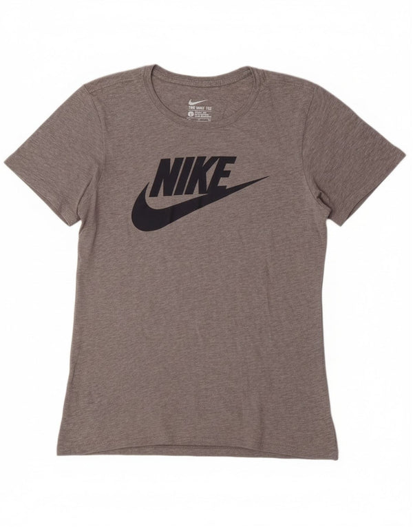 Nike Herren-T-Shirt mit Grafik, Größe S, graue Baumwolle
