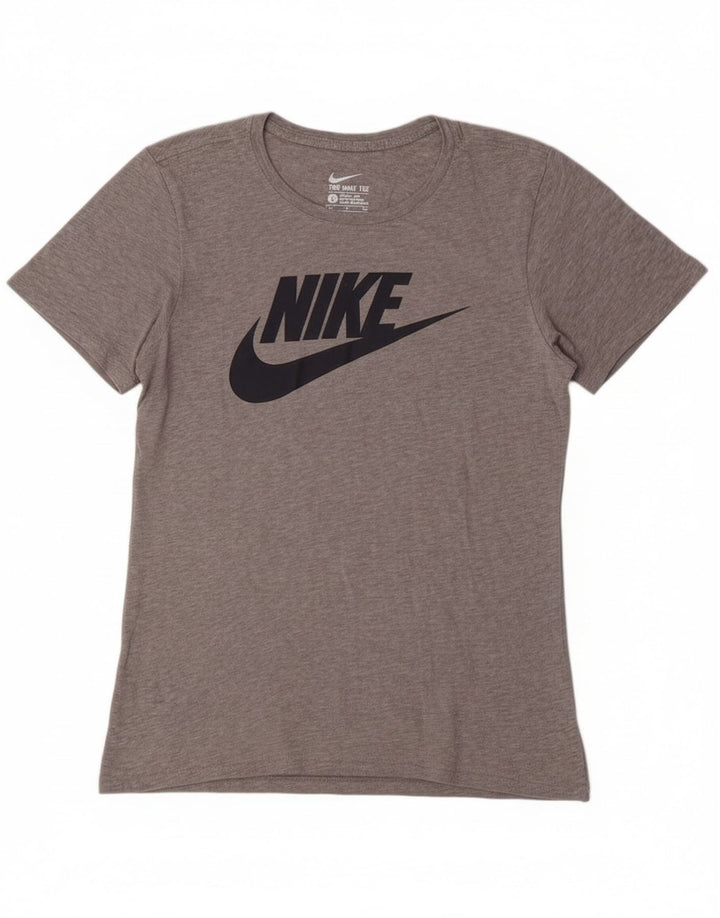 Nike Herren-T-Shirt mit Grafik, Größe S, graue Baumwolle