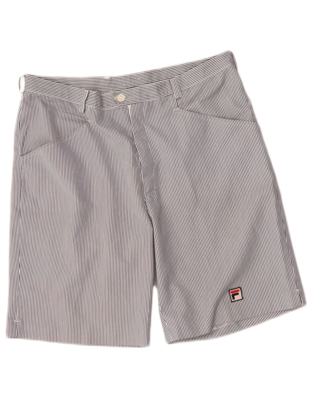 Fila Damen Freizeitshorts W32 Große blaue Nadelstreifen