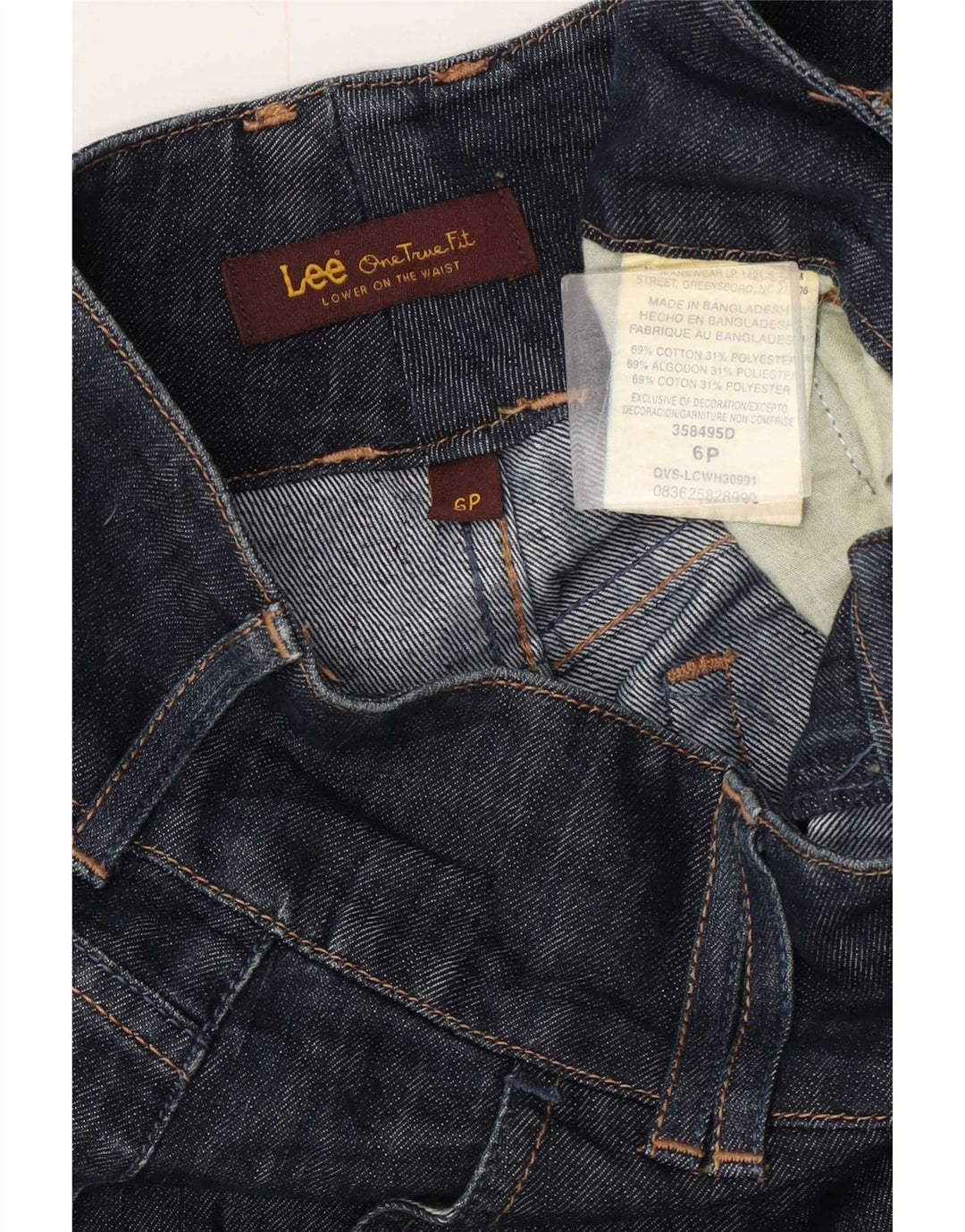 Lee Damen Bermuda-Jeansshorts US 6 Medium W30 Marineblaue Baumwolle
