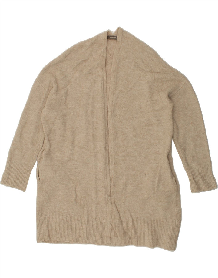 OASIS Womens Oversized Longline Cardigan Sweater UK 14 Medium Beige Vintage Oasis and Second-Hand Oasis from Messina Hembry 
