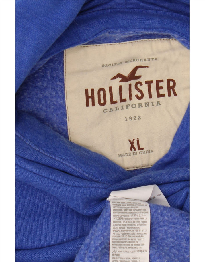 HOLLISTER Herren Kapuzenpullover XL Blau Baumwolle