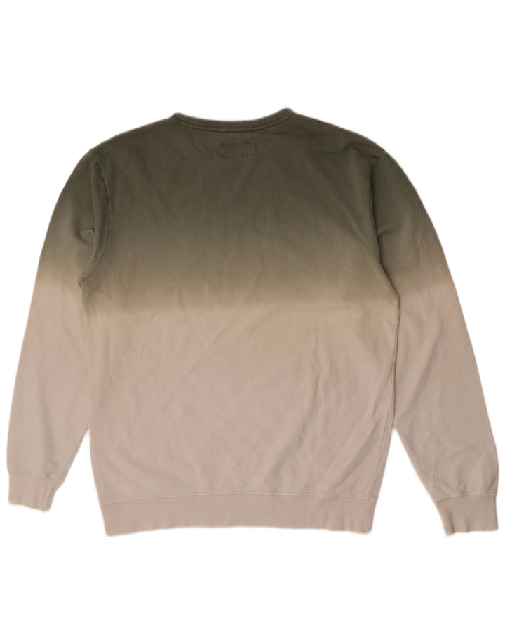 Carrera Herren-Sweatshirt-Pullover, groß, grüne Colourblock-Baumwolle