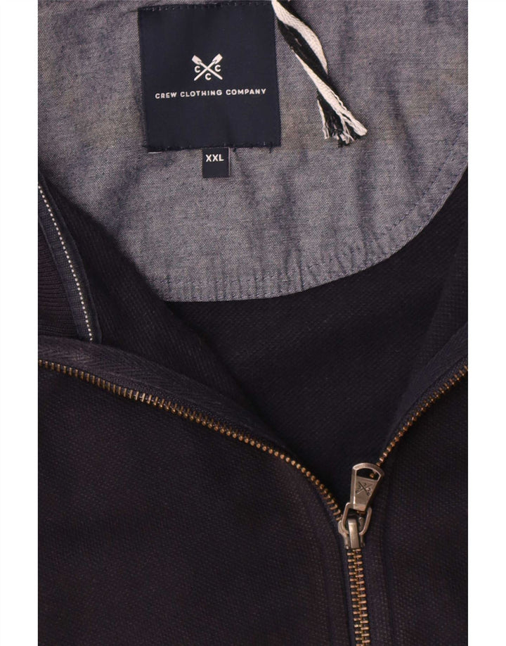 Crew Clothing Herren-Trainingsanzug-Oberteil, Jacke, 2XL, Marineblau, Baumwolle