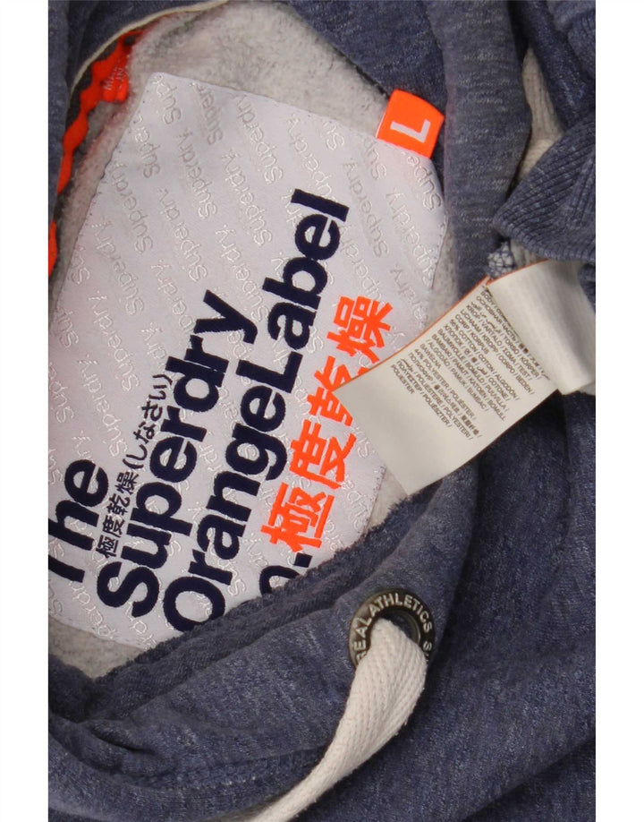 Superdry Herren-Kapuzenpullover, groß, marineblau, Baumwolle
