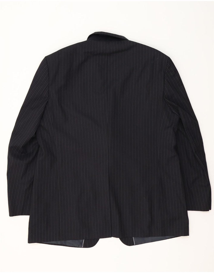 Marks & Spencer Herren-Blazer mit 3 Knöpfen, UK 48, 2XL, Marineblau, Nadelstreifen