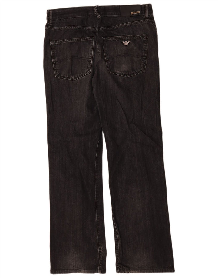 Armani Herren Bootcut Jeans W34 L31 Grau