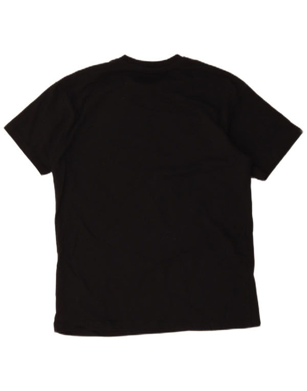 Pull & Bear Mens 2 Pac Graphic T-Shirt Top Small Black