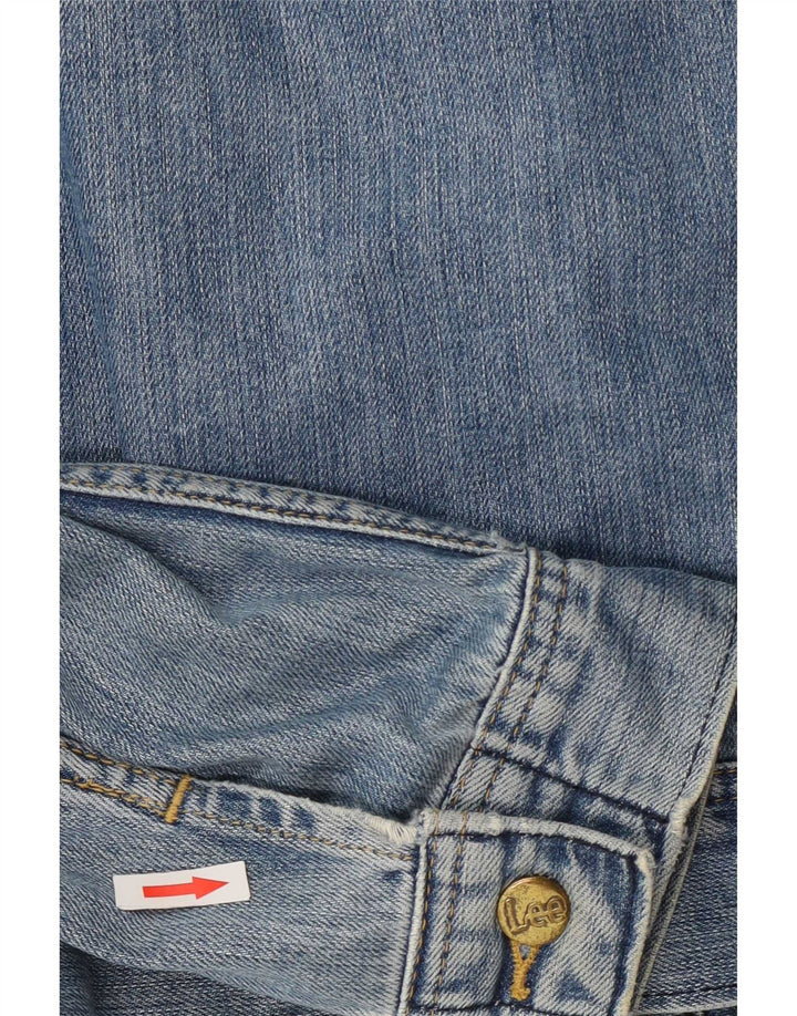 Lee Herren Rider Jeansjacke UK 40 Große blaue Baumwolle