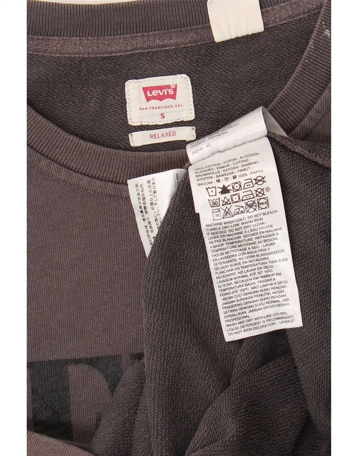 Levi's Herren Relaxed Graphic Sweatshirt Pullover Small Grau Baumwolle