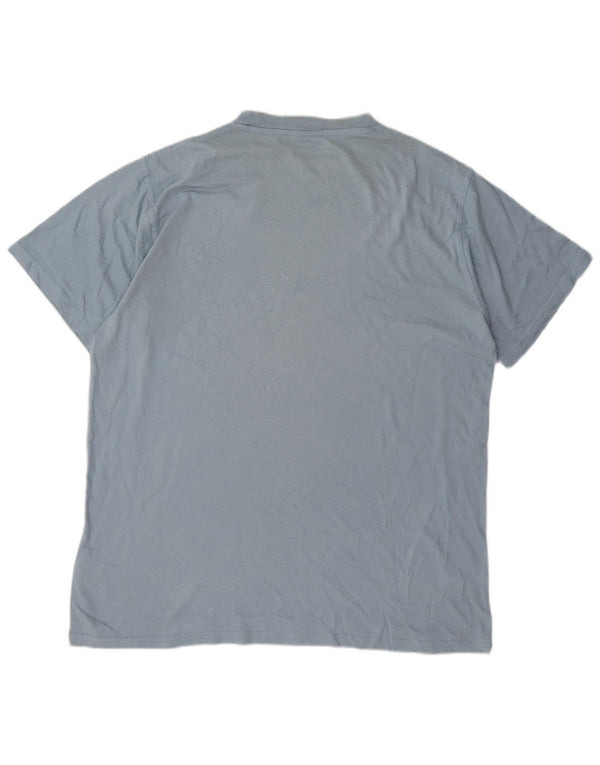 Weird Fish Mens Graphic T-Shirt Top Large Blue Cotton